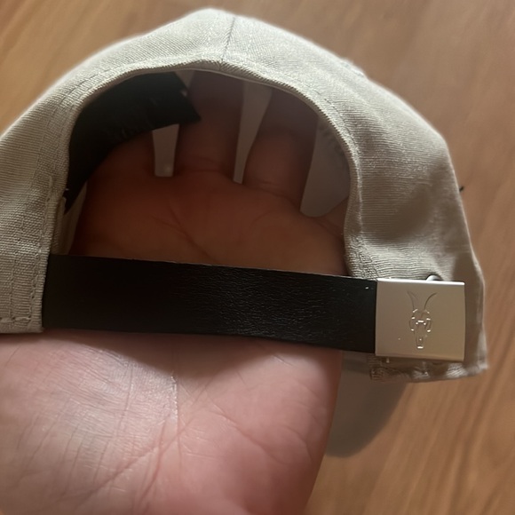 All Saints Accessories - 🚨🚨BRAND NEW ALL SAINTS NUDE LEATHER STRAP HAT WITH LOGO ON BOTH SIDES🚨🚨